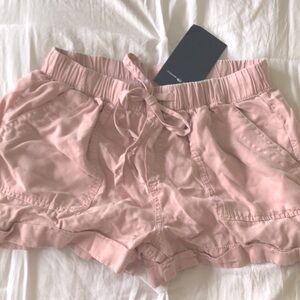 Brandy Melville Light Pink Flowy Cargo Shorts